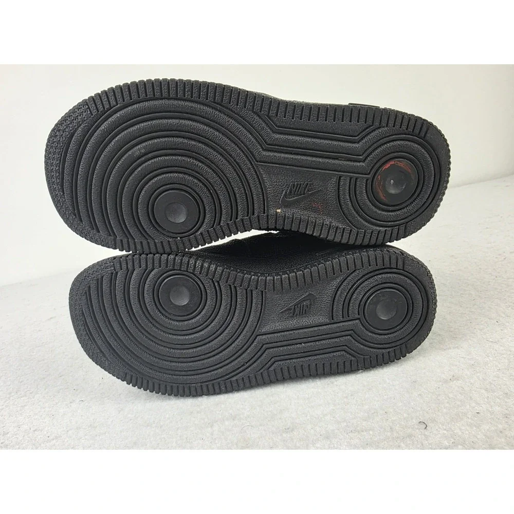 Nike x Stussy Air Force 1 Low Triple Black‎ TD Toddler Size 10C DC8306-001